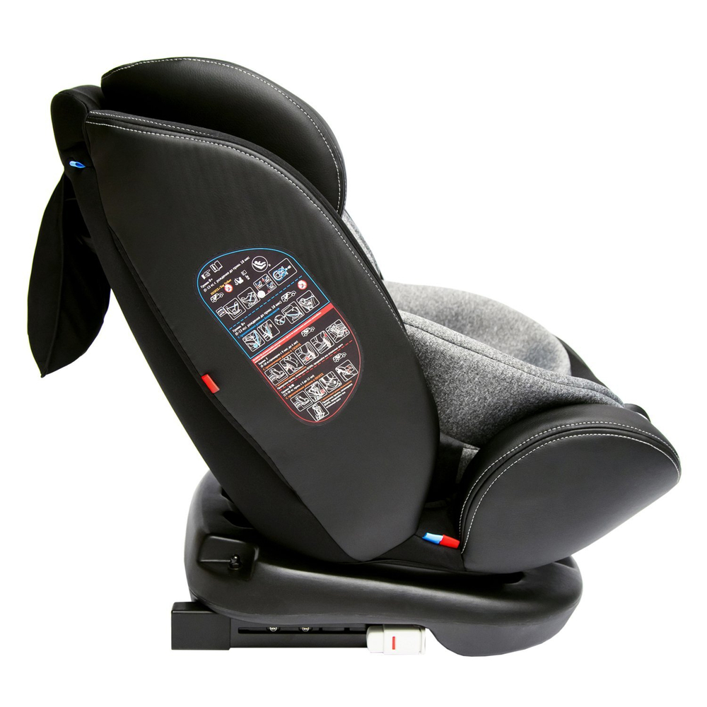 Автокресло детское AMAROBABY ST-3, Isofix класс D, группа 0+/1/2/3, (серый)