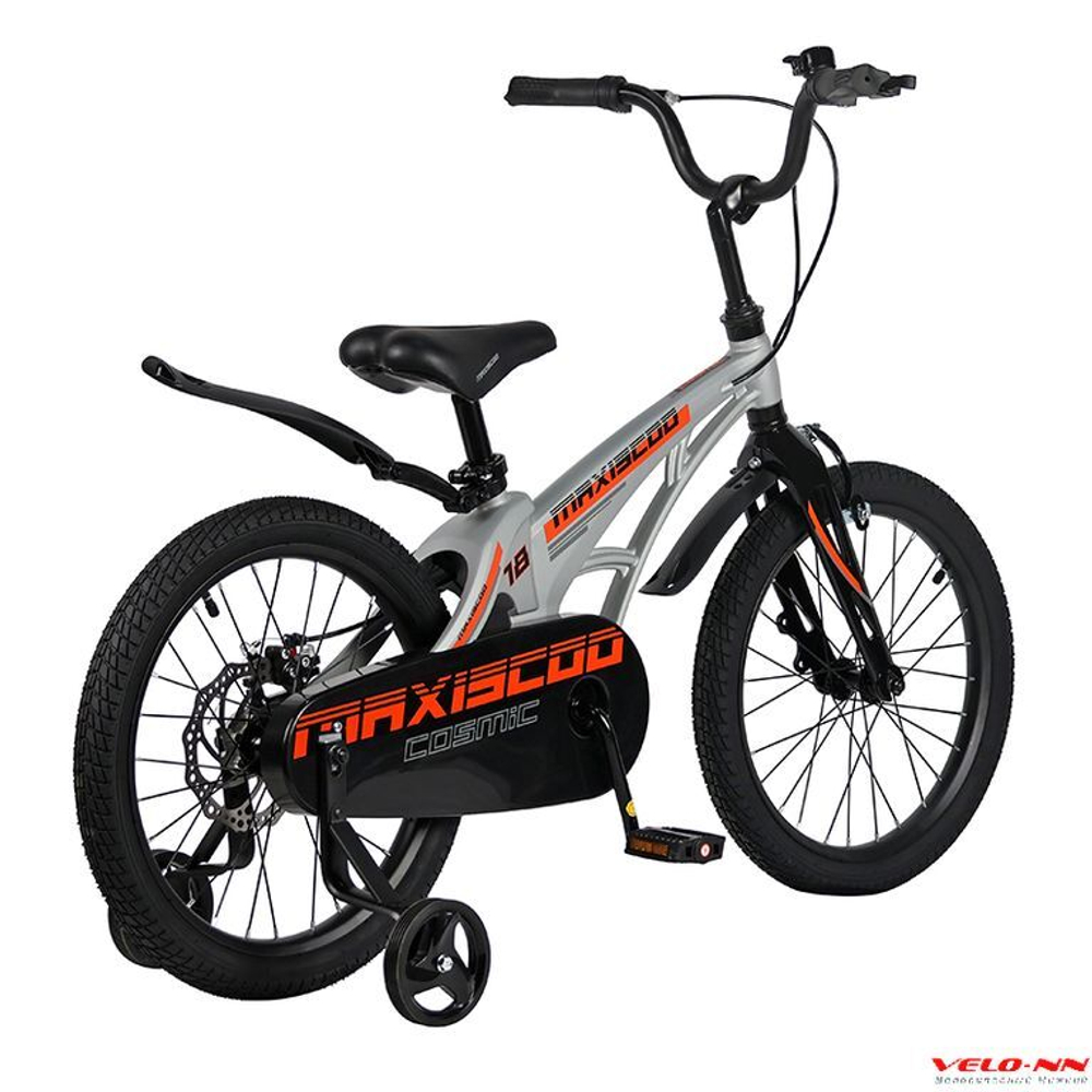 Велосипед 18", MAXISCOO "Cosmic", Стандарт, Серый Матовый (2023) (10013160/270223/3087981, Китай)