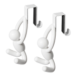 Набор надверных крючков buddy, белый, 2 шт.