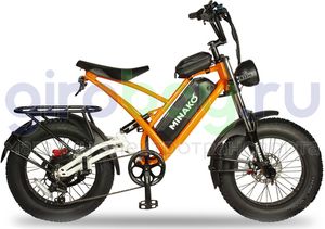 Электровелосипед Minako FOX-S 2.0 (48v/23Ah) Спицы - Оранжевый фото  1