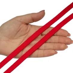 Ворсовая тесьма под каркасы красная