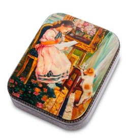 Народные промыслы ШК-35/20 Шкатулка «Девочка» исп. Зимин А.