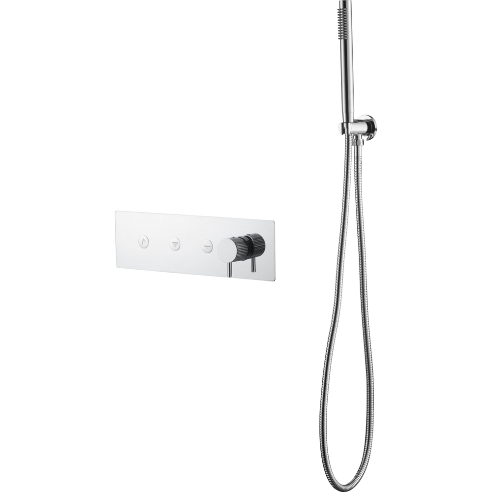 Встраиваемый смеситель для душа и ванны Boheme Fusion 130-SYS-CR с ручным душем, CHROME