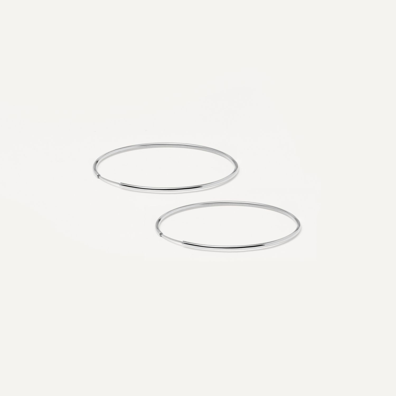 Серьги Wide Silver Congo - 5 cm