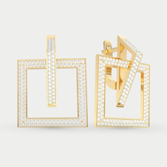 Серьги золотые