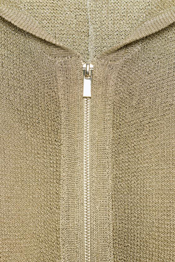 ZARA ХУДИ ИЗ ТРИКОТАЖА С МЕТАЛЛИЗИРОВАННОЙ НИТЬЮ, ЗОЛОТОЙ