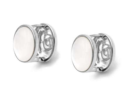 Серьги "Secret rose" , с перламутром