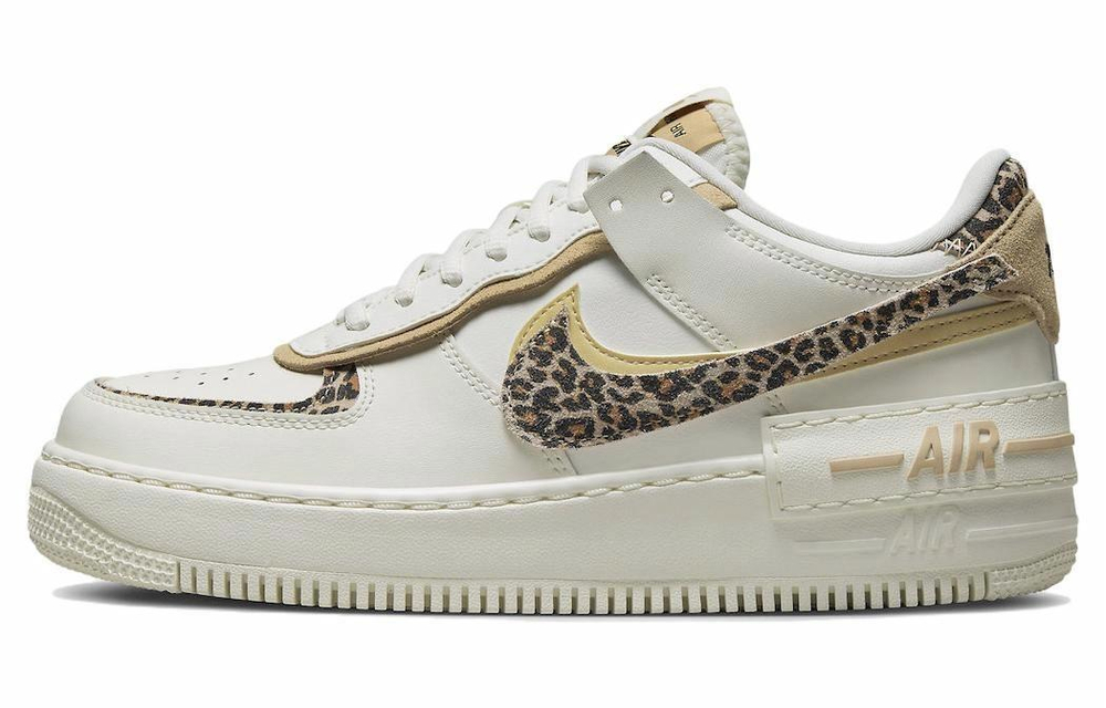 Кроссовки Nike Air Force 1 Low Shadow "Leopard" (Женская размерная сетка)