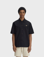Рубашка FRED PERRY Backet Weave Shirt с коротким рукавом