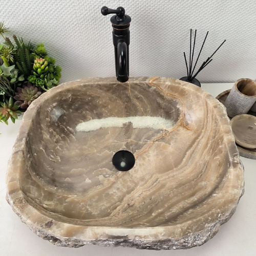 Раковина из оникса Erozy Grey EO-62197 57*47*15 0094