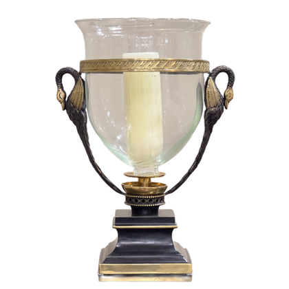 Антик подсвечник Лебеди 45 см