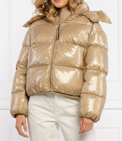 пуховая куртка glossy down Tommy Hilfiger - бежевый(WW0WW32803)