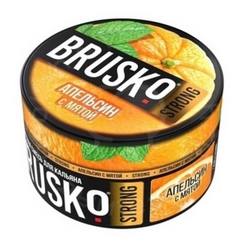 Бестабачная смесь для кальяна BRUSKO, 250 г, Апельсин с мятой, Strong (M)