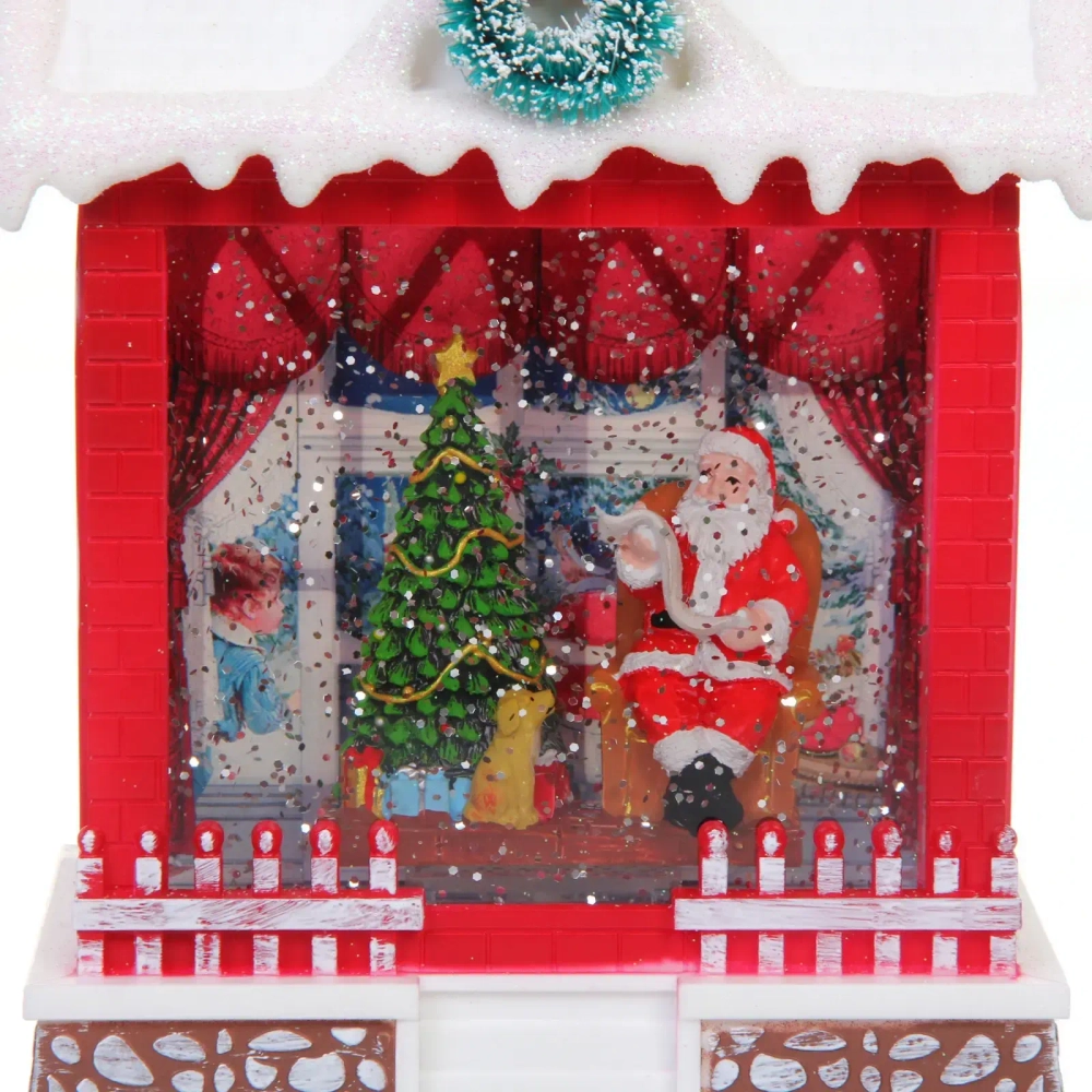 Сувенир с подсветкой «Домик» 13.5*8*19.5 см (питание от USB и батареек)