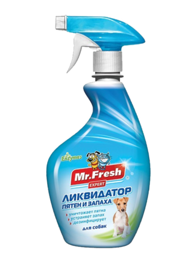 Mr.Fresh Expert 3в1 Ликвидвидатор пятен и запаха для собак 500мл.