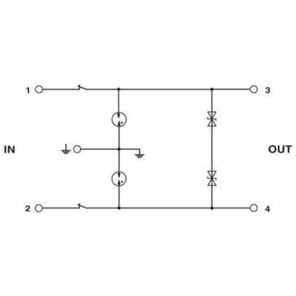 TT-2-PE/S1-M-24DC	- 2920638 - Устройство защиты от перенапряжений (УЗИП)
Phoenix contact