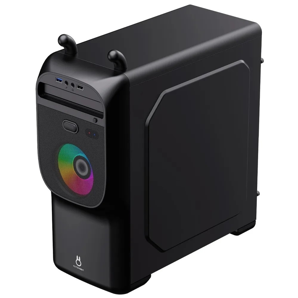 Zircon Корпус Cute Rabbit BK без БП (Midi Tower,ATX,Черн,1*USB3.0,1*USB2.0,1x92mm)