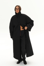 Утепленный плащ MAMIN | Черный