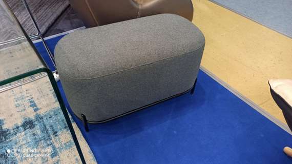 Банкетка Midnight 80 см темно-серая