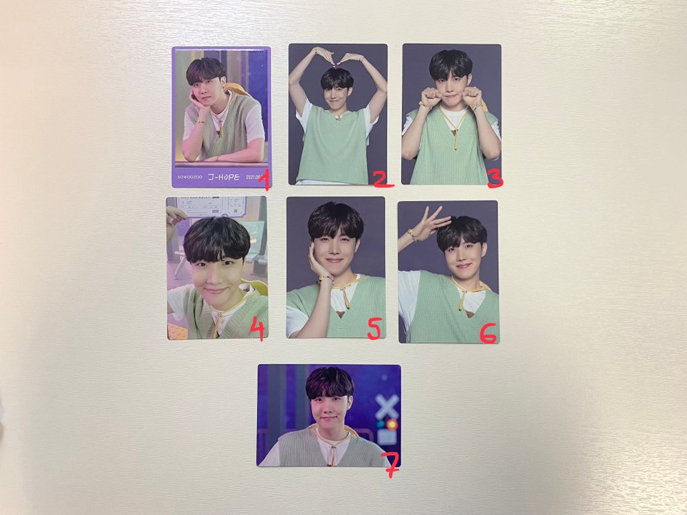 Фотокарты BTS 2021 MUSTER SOWOZOO (j-hope)
