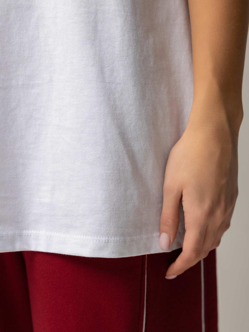 Футболка оверсайз с принтом длинная17