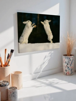 Картина на стену 40 X 50 Зайцы