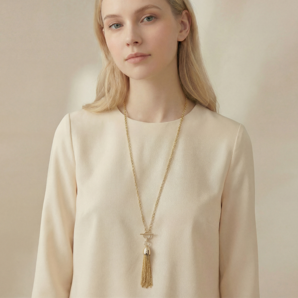Колье Fiore Luna Tassel 80 см LN6084 G