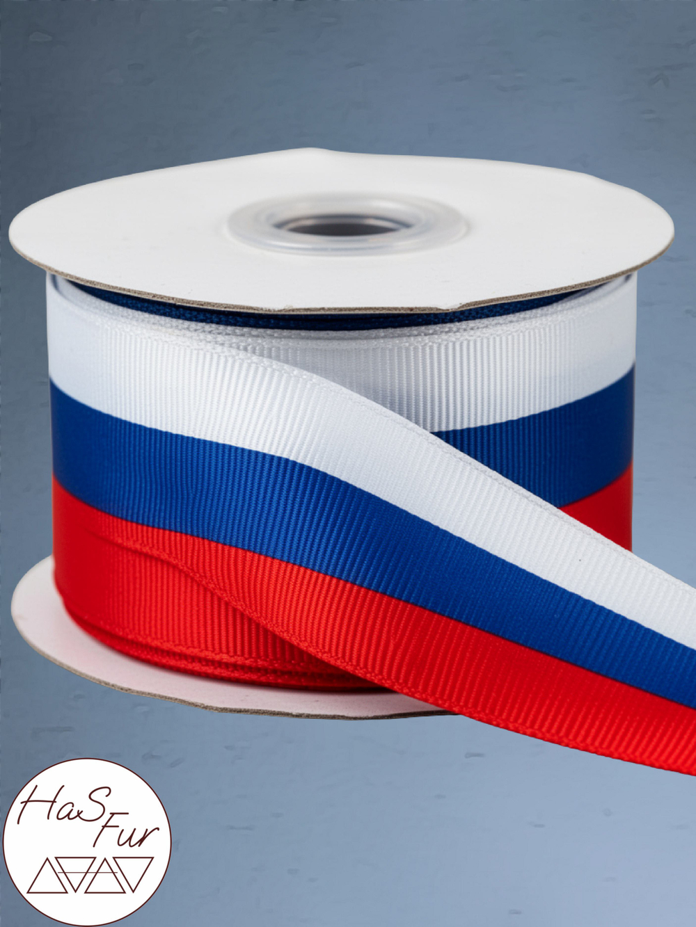 Лента Флаг России (триколор). Ширина: 35мм. Длина: 10 метров