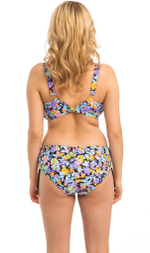 Купальный лиф с растительным принтом и шнуровкой по центру (Размер: 70H) (Цвет: разноцветный)