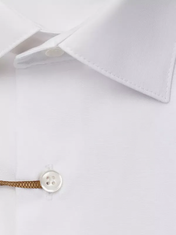 Рубашка приталенная SLIM FIT с коротким рукавом, белая