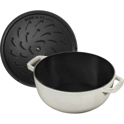 STAUB Чугунная кастрюля Cocotte Snowflake 24 см 3,6 л с трюфелями (II сорт)