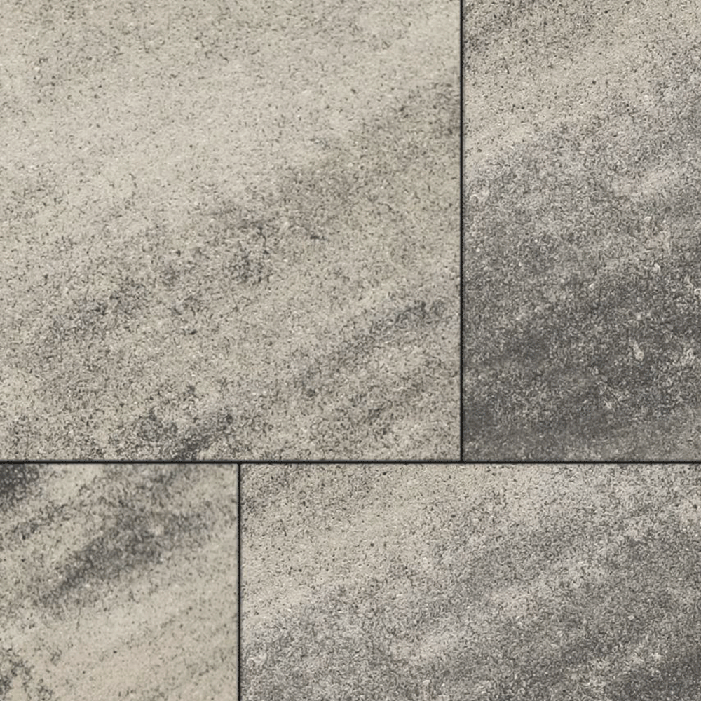 ТРОТУАРНАЯ ПЛИТКА КВАДРАТ - Б.7.К.8 ЛИСТОПАД ГЛАДКИЙ Антрацит