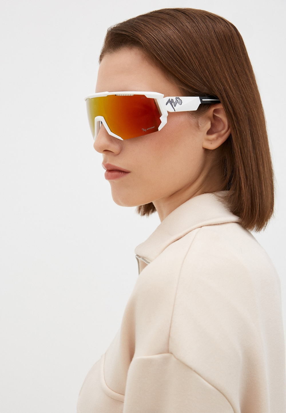 Спортивные очки 720armour Mars / Matte White / Champion Gold Ti Lens