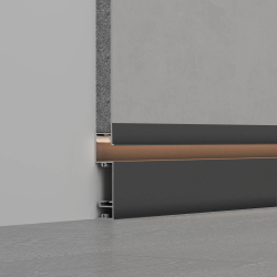 Профиль PLINTUS-H73-F-2000 BLACK (Arlight, Алюминий) 043480