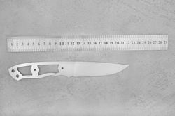 Клинок для ножа, модель "Алекс" из стали Х12МФ 60-61HRC