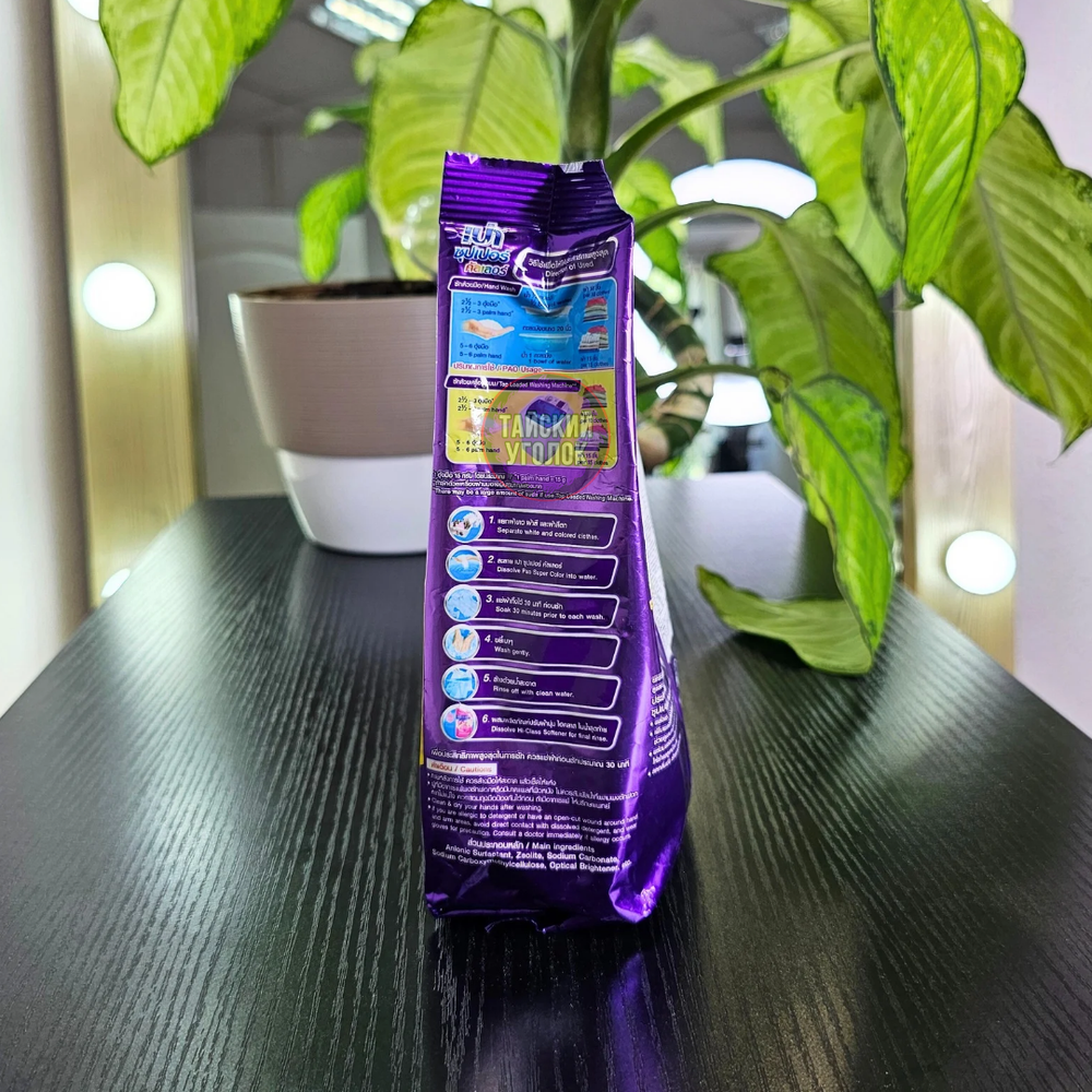 Стир.порошок LION PAO UV Color Nano Tech (для цветного белья) 400 гр. (фиолетовый)