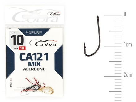 Крючки Cobra Allround MIX сер. CA121 разм. 010 10шт.