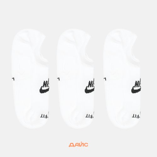 Носки Nike Everyday Plus Cushioned No Show Footie 3 Pairs артикул:DN3314-100 - купить в магазине Дайс