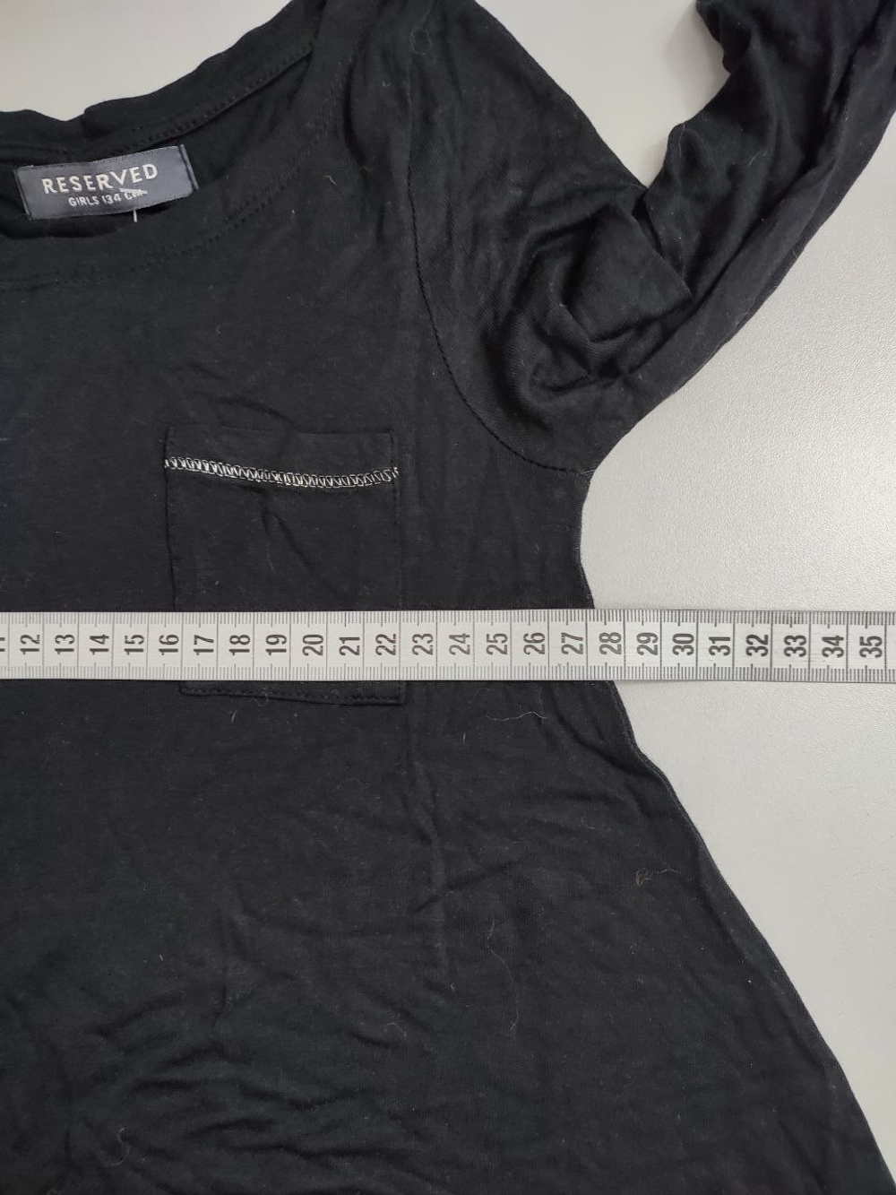 Лонг Reserved черный на 9-10 лет