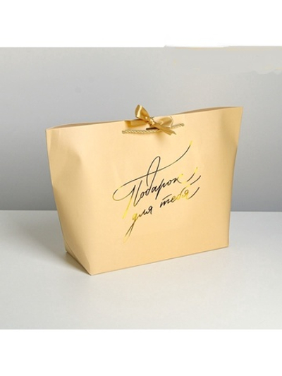 Пакет подарочный, упаковка, «Подарок для тебя», 30 х 27.5 х 12 см