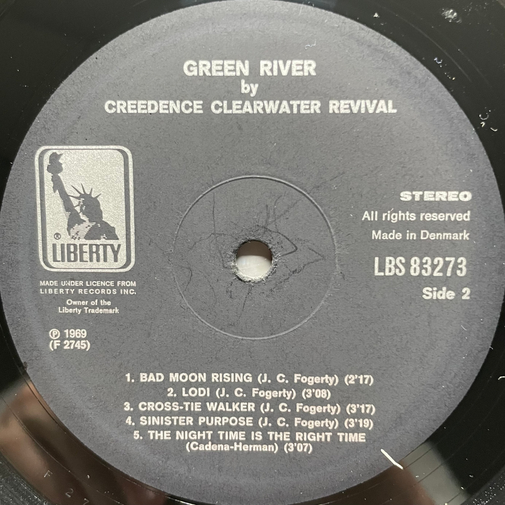 Creedence Clearwater Revival ‎– Green River (Дания1969г.)