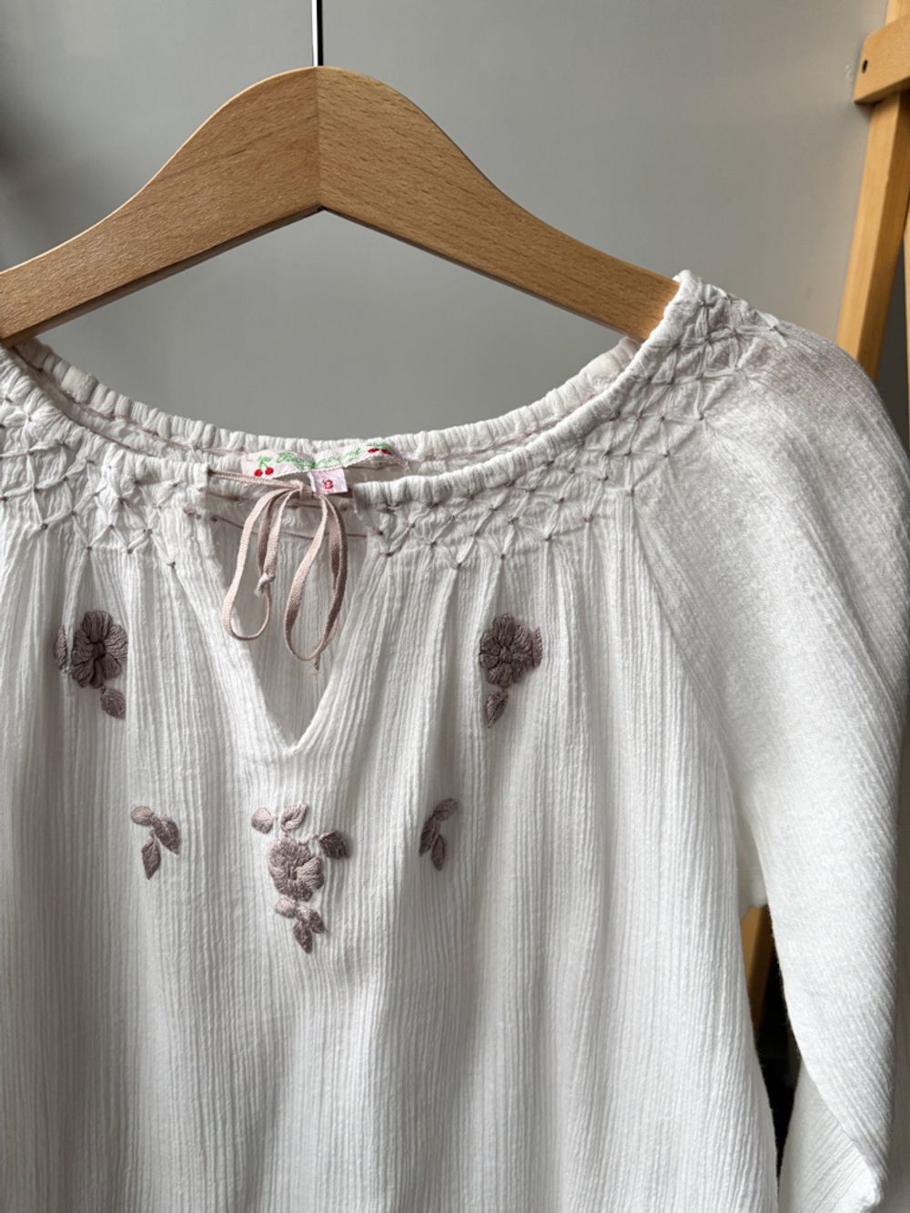 Хлопковая блузка Bonpoint, 128