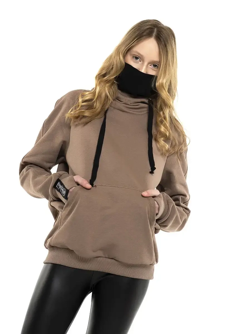 Худи с маской "Ниндзя" Толстовка "Ninja" без начеса
