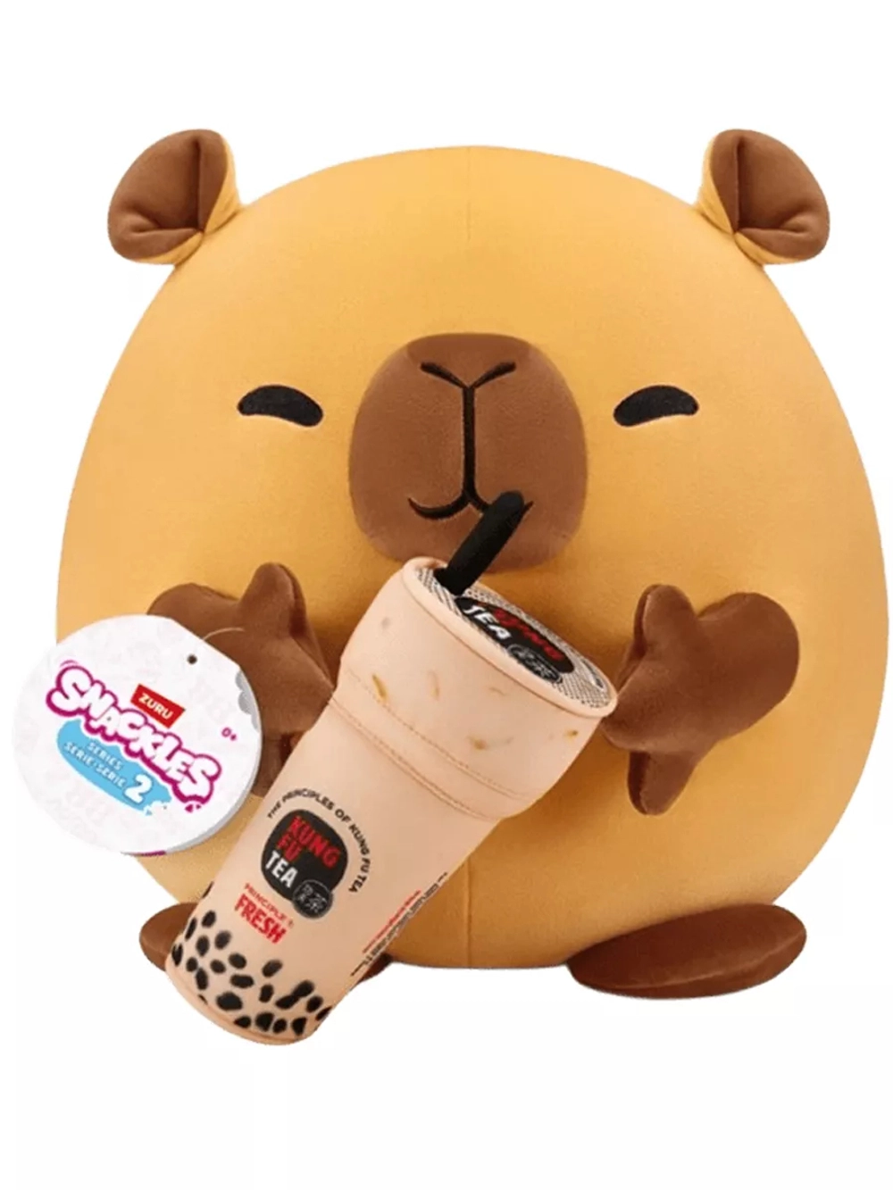 Мягкая игрушка Зуру Snackles Капибара 20 см серия 2