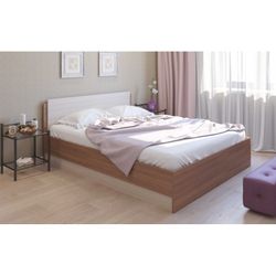Кровать двухспальная "Аманда" А14 (Ясень шимо темный/Ясень шимо светлый),
