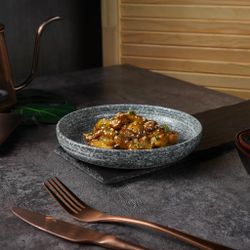 Тарелка с бортом d 17,5 см h2,8 см глазурь Glossy Stone Untouched Taiga P.L. Proff Cuisine [1]