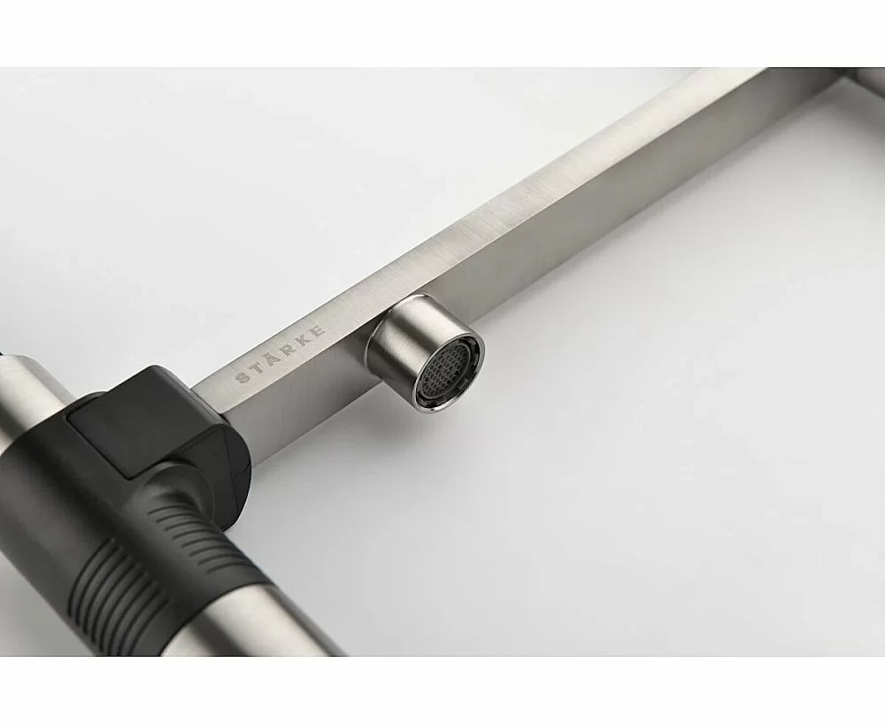 Смеситель для кухни Paulmark Gravity Gr213888-BS нержавеющая сталь