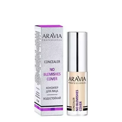Консилер стойкий водоотталкивающий, тон 03 CONCEALER NO BLEMISH COVER, 5 мл ARAVIA Prof