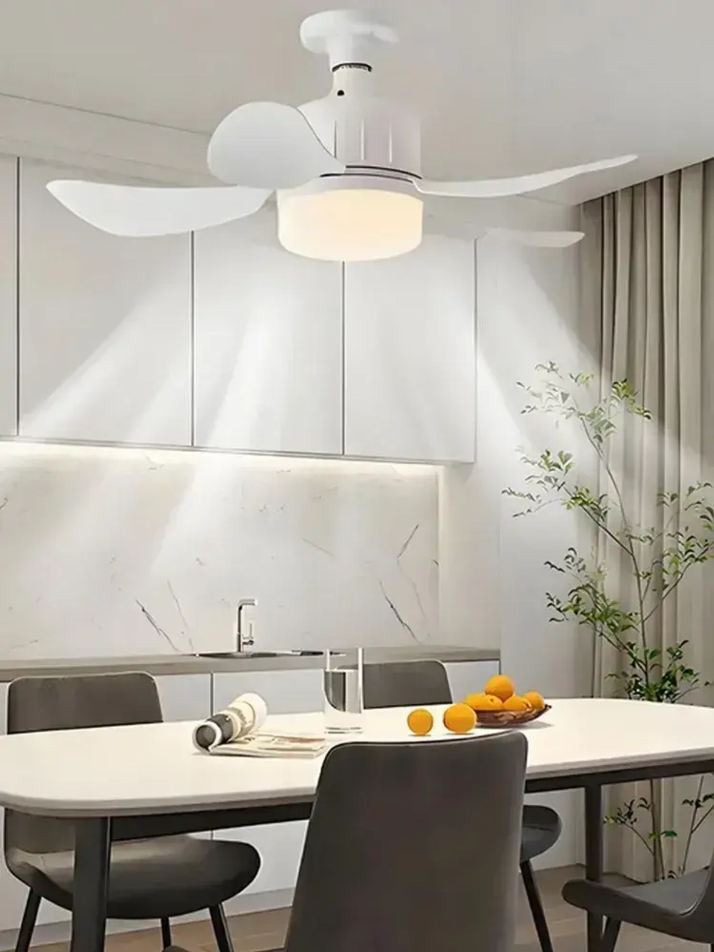 Розетка вентилятора с цоколем, беспроводной пульт дистанционного управления, светодиодная лампа, потолочный вентилятор