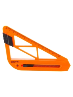 Нож с выдвижным лезвием и линейкой 18 мм SPARTA 789195